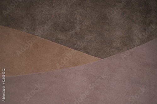 фотографія Leather brown pieces