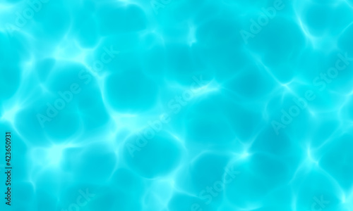 Blue white color water in swimming pool texture background. Use for design summer holiday concept.