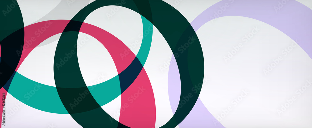 Ring geometric shapes, o letter repetition wallpaper. Abstract background for business or technology presentations, internet posters or web brochure covers Ring geometric shapes, o letter repetition wallpaper. Abstract background for business or technology presentations, internet posters or web brochure covers