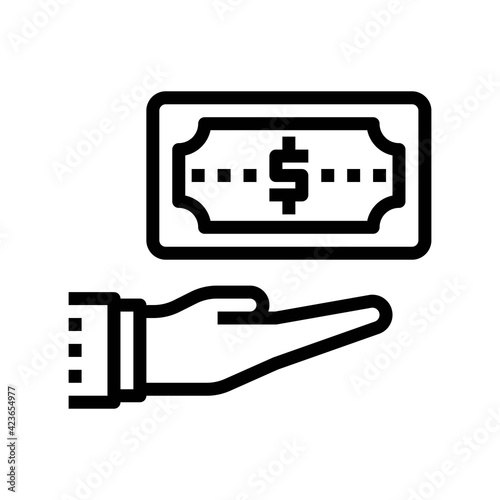 Icon Give Money With Style Outline 