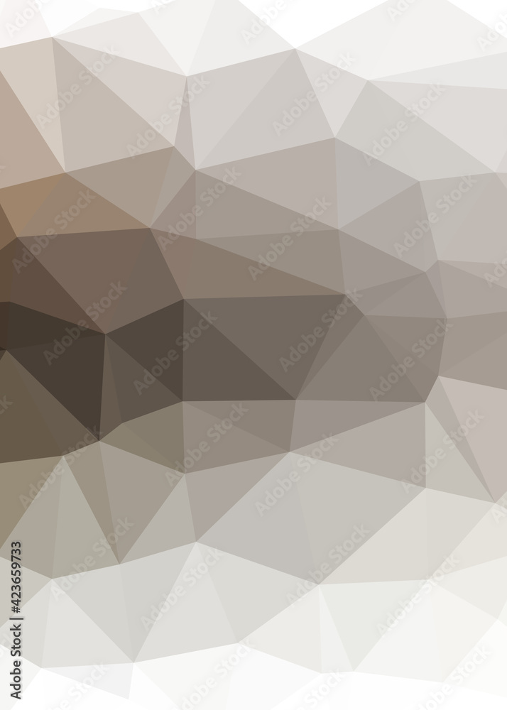 Obraz premium Abstract color Low-Polygones Generative Art background illustration