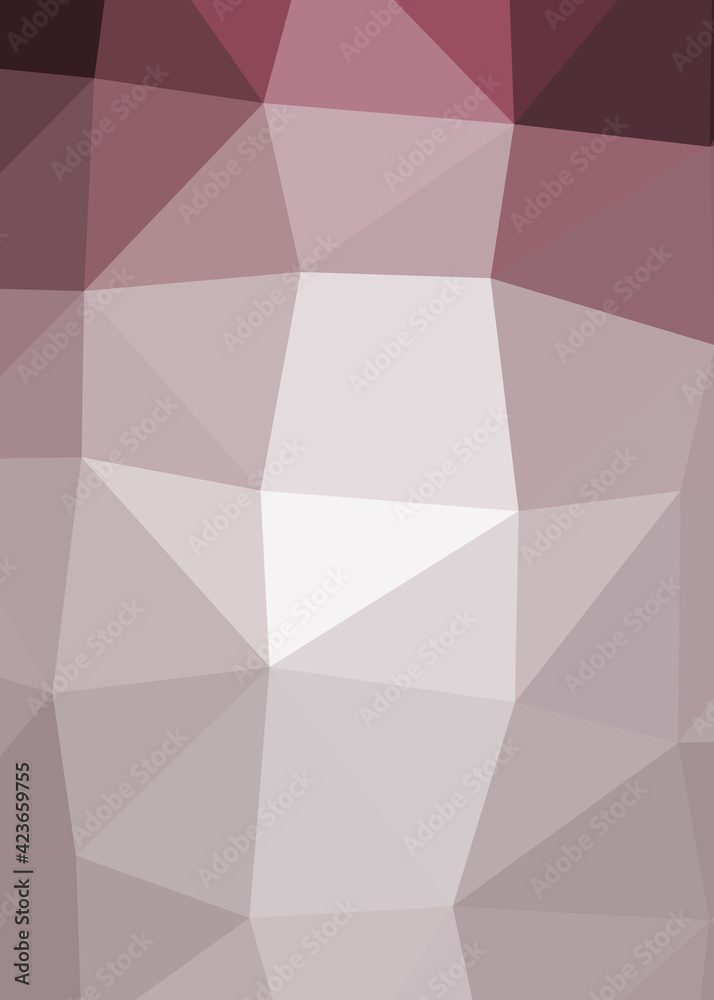 Obraz premium Abstract color Low-Polygones Generative Art background illustration