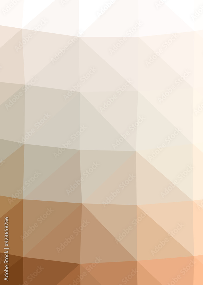 Fototapeta premium Abstract color Low-Polygones Generative Art background illustration