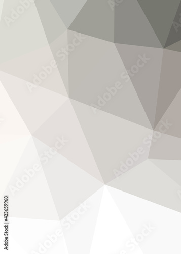 Abstract color Low-Polygones Generative Art background illustration