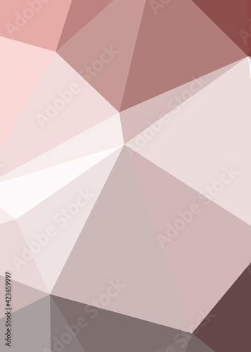 Abstract color Low-Polygones Generative Art background illustration