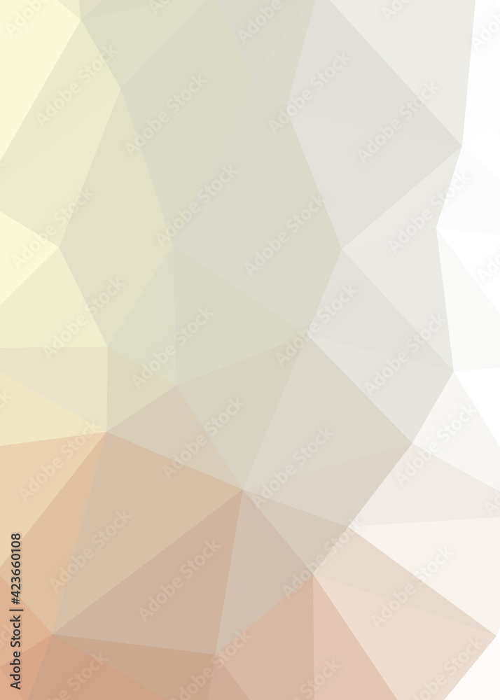 Obraz premium Abstract color Low-Polygones Generative Art background illustration