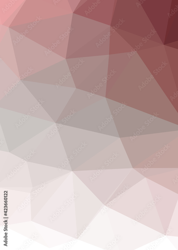 Fototapeta premium Abstract color Low-Polygones Generative Art background illustration