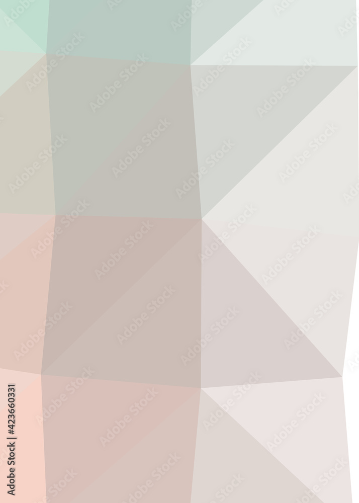Obraz premium Abstract color Low-Polygones Generative Art background illustration
