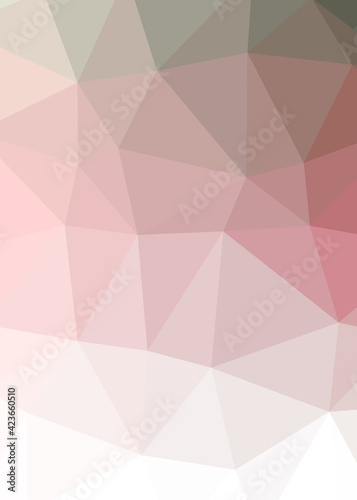 Abstract color Low-Polygones Generative Art background illustration