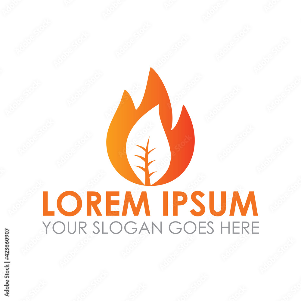 nature fire vector , nature logo nature fire vector , nature logo