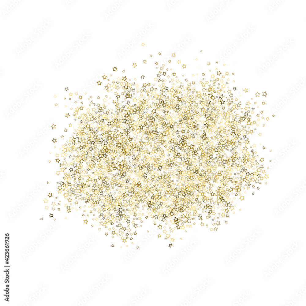 Gold Glitter Stars. Luxury Shiny Confetti. Gold Glitter Stars. Luxury Shiny Confetti.