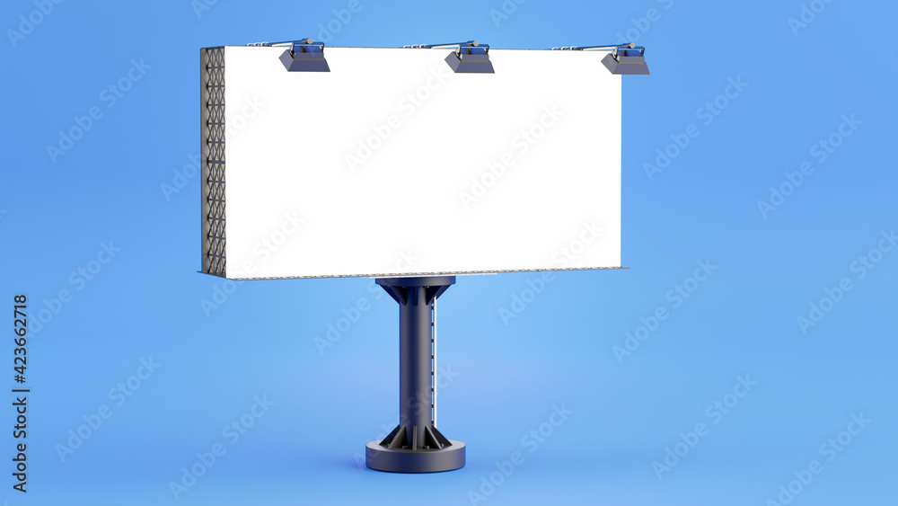 3d render of white billboard with copy space for your mockup 3d render of white billboard with copy space for your mockup