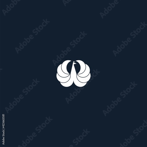 peacock logo design 