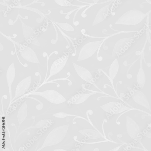 Wallpaper Mural Seamless pattern of leaves. Metal leaves. Leaf print. For printing on fabric, wallpaper, paper, and other surfaces. Torontodigital.ca