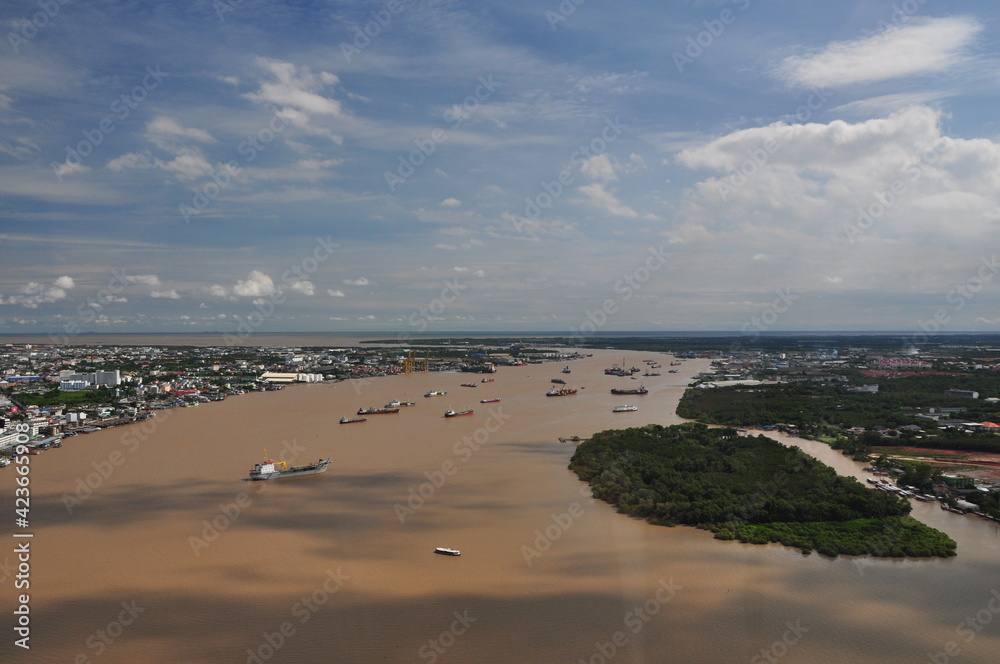 Helicopter flying sightseeing around Thailand Helicopter flying sightseeing around Thailand