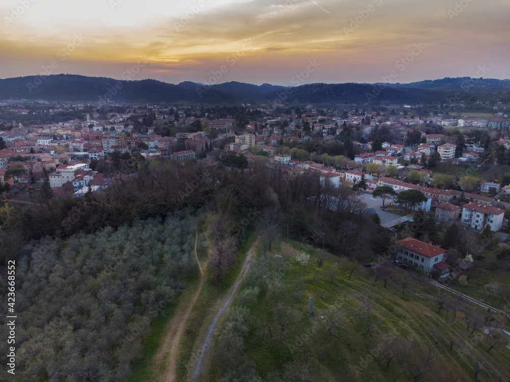 Aerial Look from Kostanjevica to Gorizia