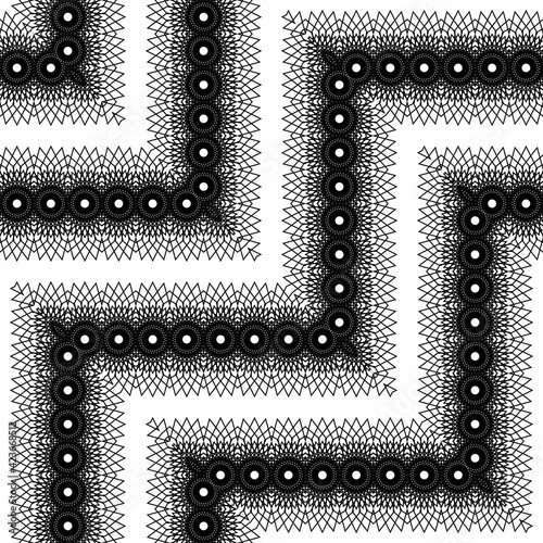 Design seamless zigzag decorative pattern