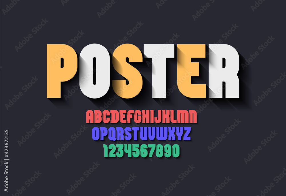 Original ultra bold font, trendy modern alphabet, letters and numbers, vector illustration 10EPS Original ultra bold font, trendy modern alphabet, letters and numbers, vector illustration 10EPS