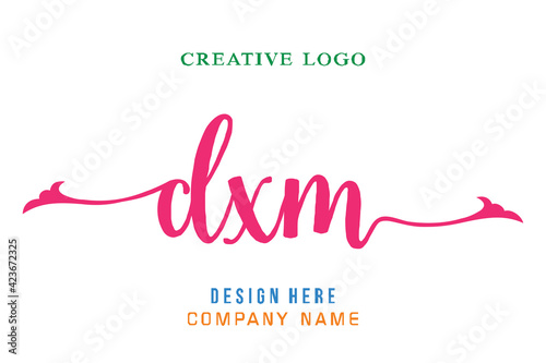 DXM lettering logo is simple, easy to understand and authoritative photo