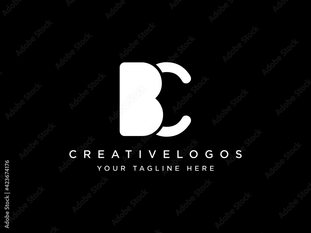 Letter BC Logo, Alphabet BC Logo, Initials BC Logo, Alphabet Logo Vector Template Letter BC Logo, Alphabet BC Logo, Initials BC Logo, Alphabet Logo Vector Template