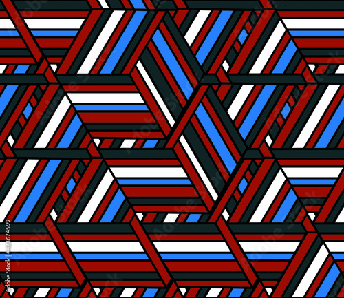Seamless texture with colored bands