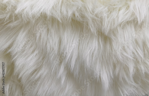 Texture faux fur fiber blanket rug photo