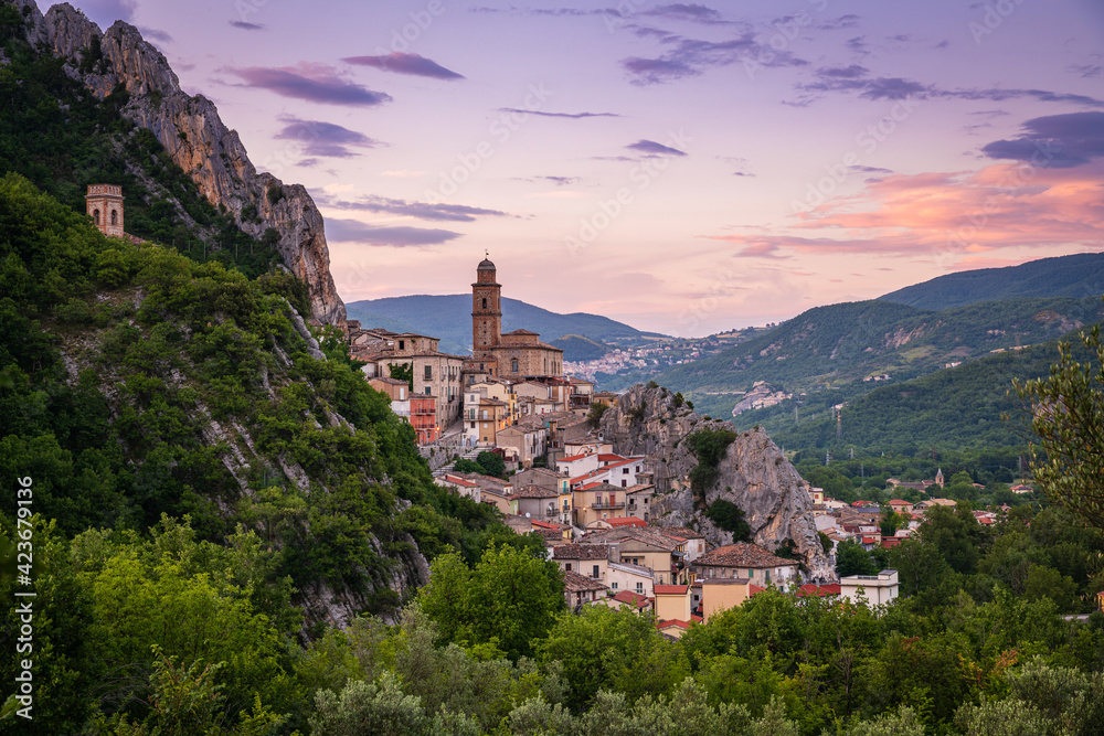 View of Roio del Sangro, Chieti, Italy