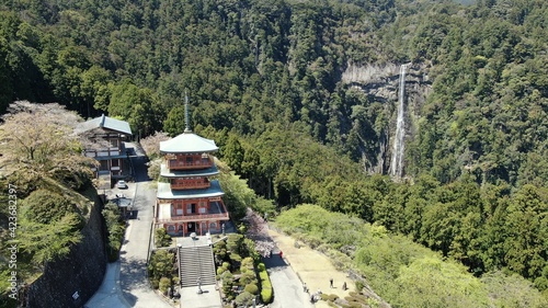  Seiganto-ji Pagoda and Nachi Falls, Japan photo