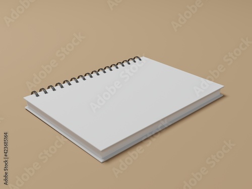 notebook isolated on white