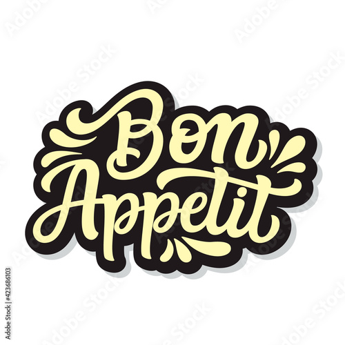 Bon appetit. Hand lettering