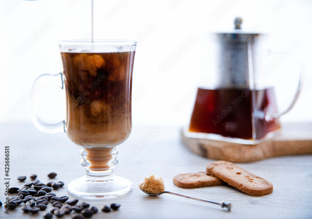 Pouring a cup of Coffee Pouring a cup of Coffee
