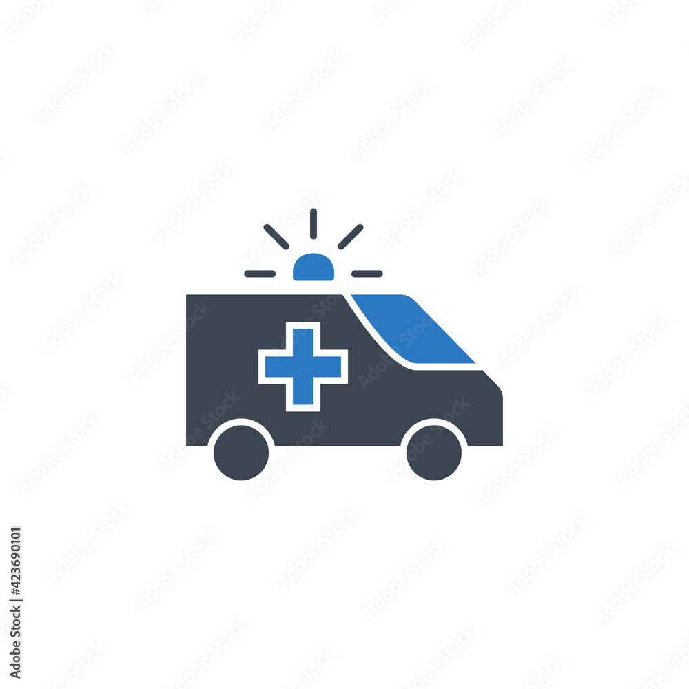 Ambulance Car Glyph Related Vector Icon. Flat Icon Isolated on the White Background. Editable EPS file. Vector illustration. Ambulance Car Glyph Related Vector Icon. Flat Icon Isolated on the White Background. Editable EPS file. Vector illustration.