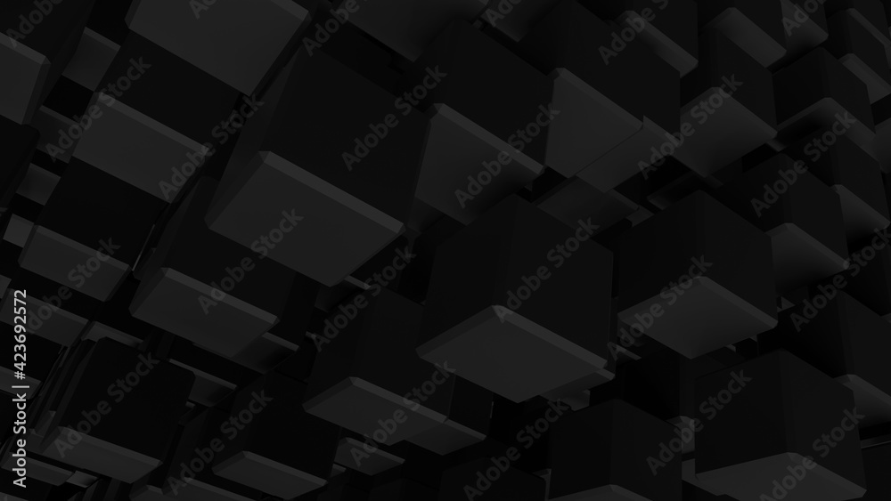 abstract 3d cube background, 3d illustration of abstract background with thousand cube in 3d perspective view abstract 3d cube background, 3d illustration of abstract background with thousand cube in 3d perspective view