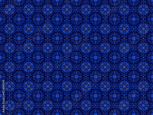 Batik is a pictorial design that is made specifically by writing on cloth, which has a distinctiveness. art motif design. Pattern batik motifs of modern colors. Vector art