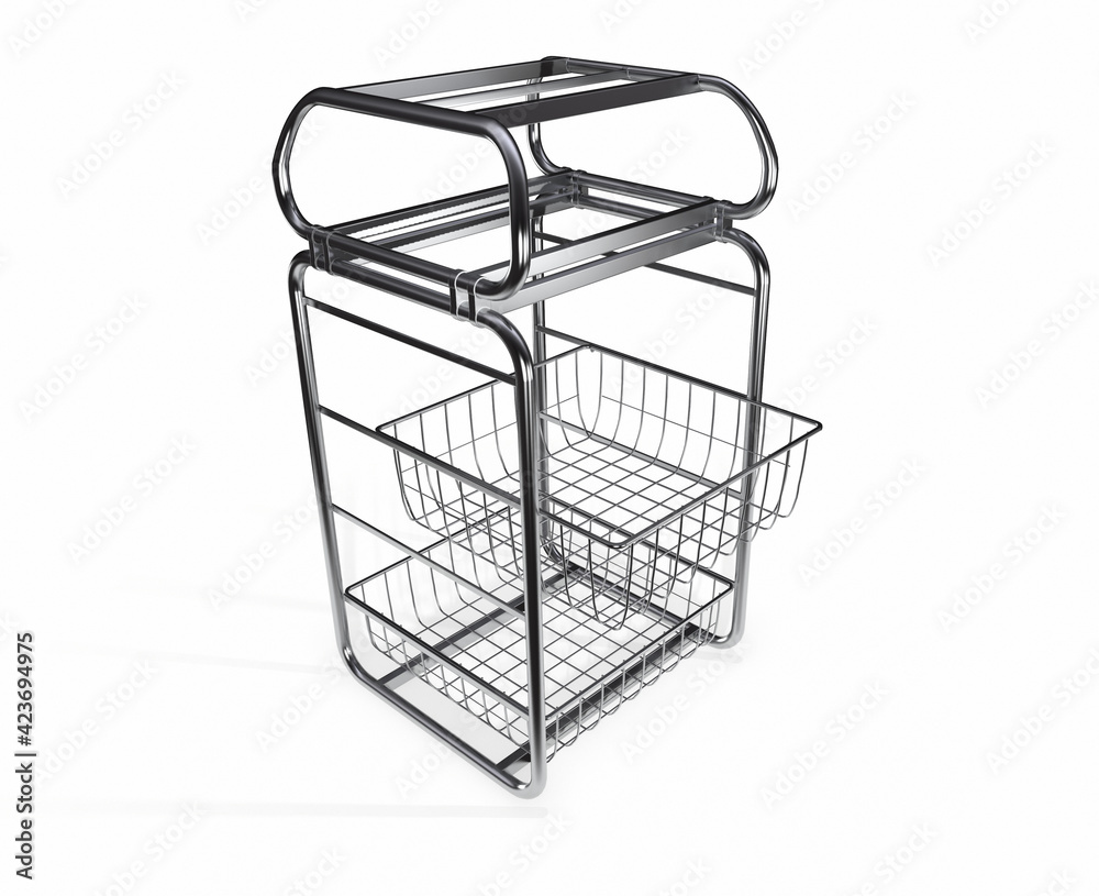 Blank empty flier holder or display stand 3d render Blank empty flier holder or display stand 3d render