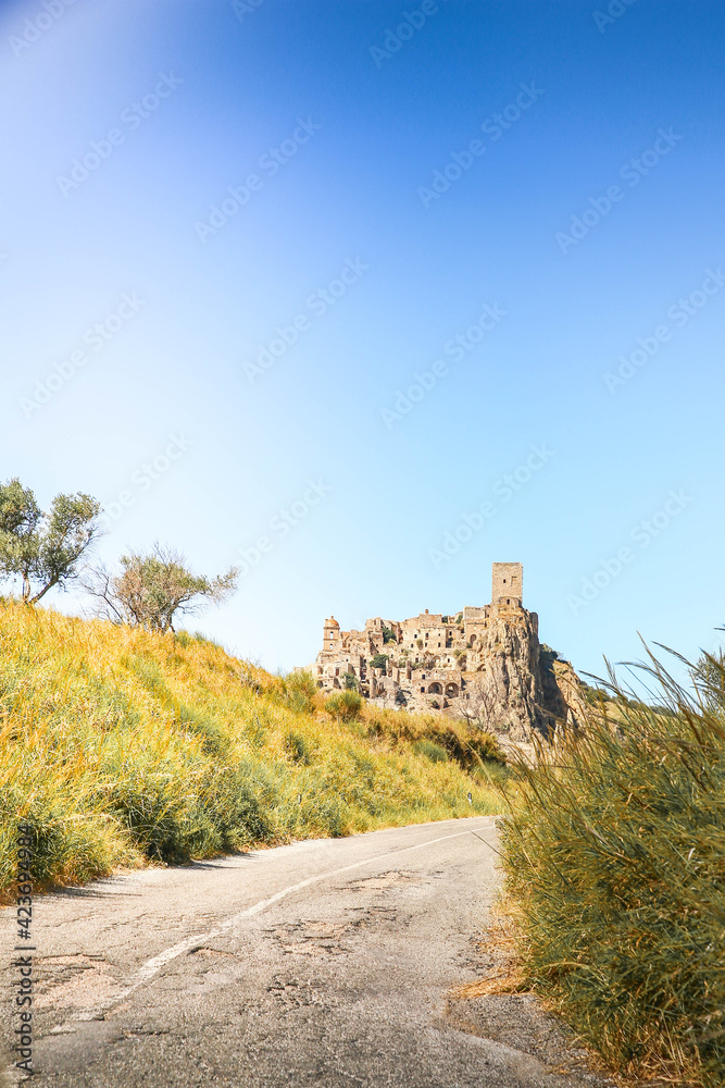 Abandoned medieval village of Craco, in Basilicata, southern Italy Abandoned medieval village of Craco, in Basilicata, southern Italy