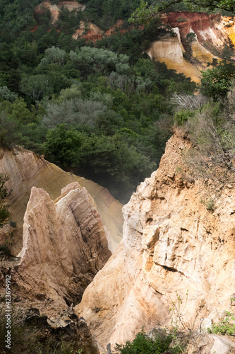 Panorama of Provence-France - Route of the Ochres - Gorges du Verdon - Outdoor colored sands