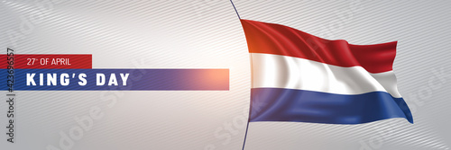 Netherlands happy king's day greeting card, banner vector illustration Free Download Netherlands happy king's day greeting card, banner vector illustration - GFXLoad