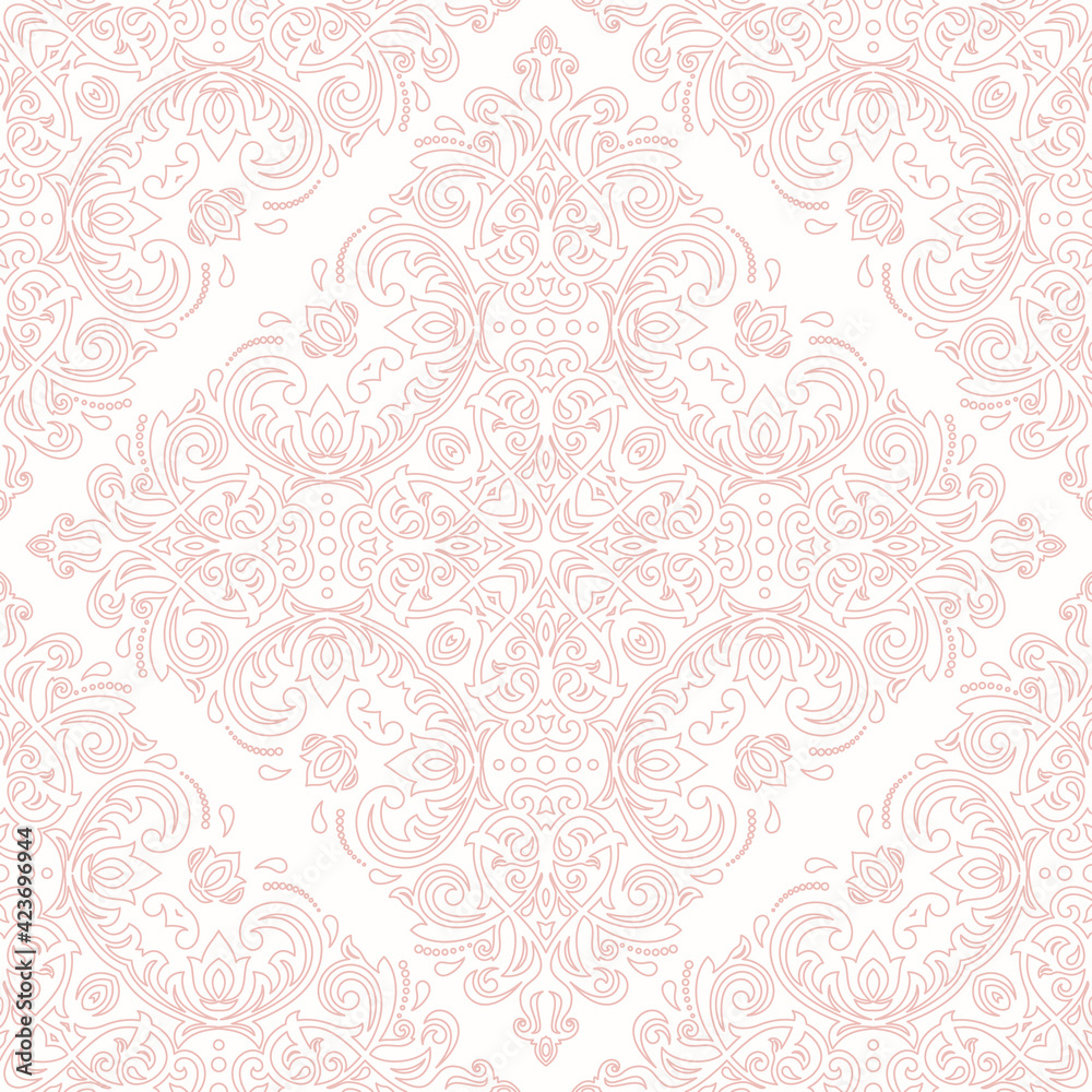 Classic Seamless Vector Fine Pattern With Arabesques Classic Seamless Vector Fine Pattern With Arabesques