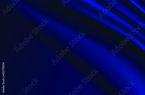 modern abstract tidewater green, blue background. Dark blue silk fabric curtain background. Vector illustration.