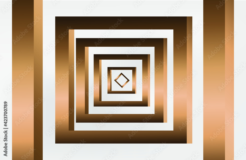 Optical illusion square background.Conceptual design of optical