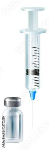 Syringe Injection Medicine Vials Medical Vaccine