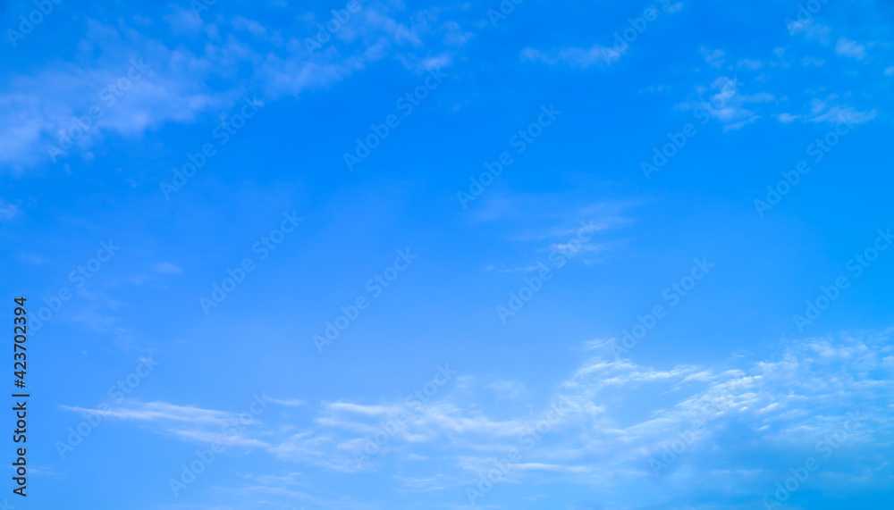 blue sky with beautiful natural white clouds