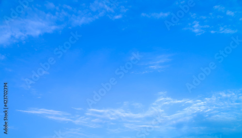 blue sky with beautiful natural white clouds