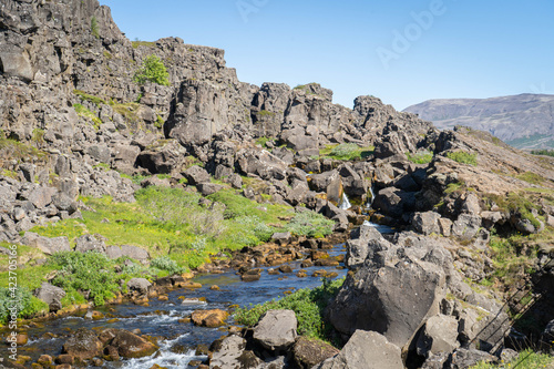 Thingvellir National Park Rock Landscape