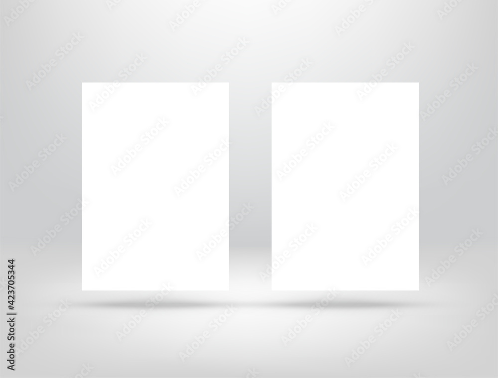 Paper card on white wall Paper card on white wall