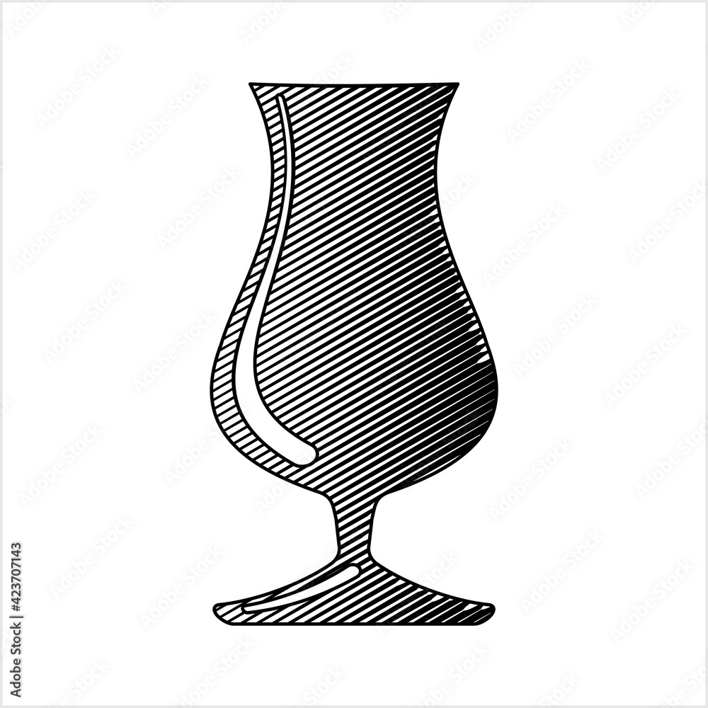 Obraz premium Wine Glass Icon, Wineglass Icon, Glassware Icon