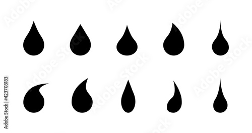 Water drop icon vector. Logo. illustration design