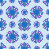 seamless pattern with flowers design