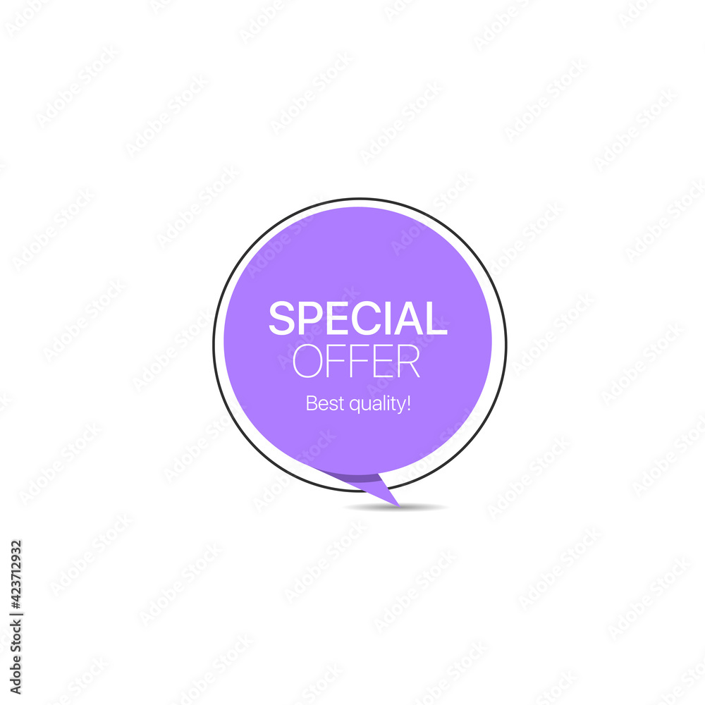 Special offer trendy paper label. Promo banner Special offer trendy paper label. Promo banner
